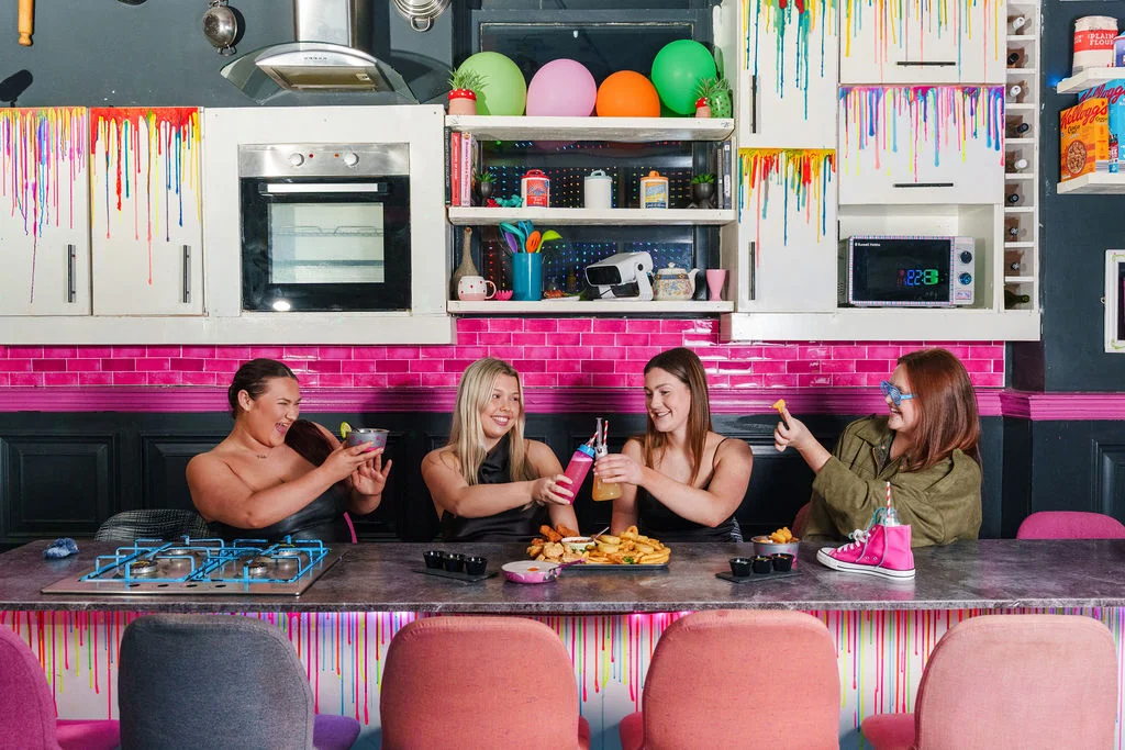 Four Friends Baddie Meal Kitchen Bar Celebrating — The Mad House Dean Street, Newcastle