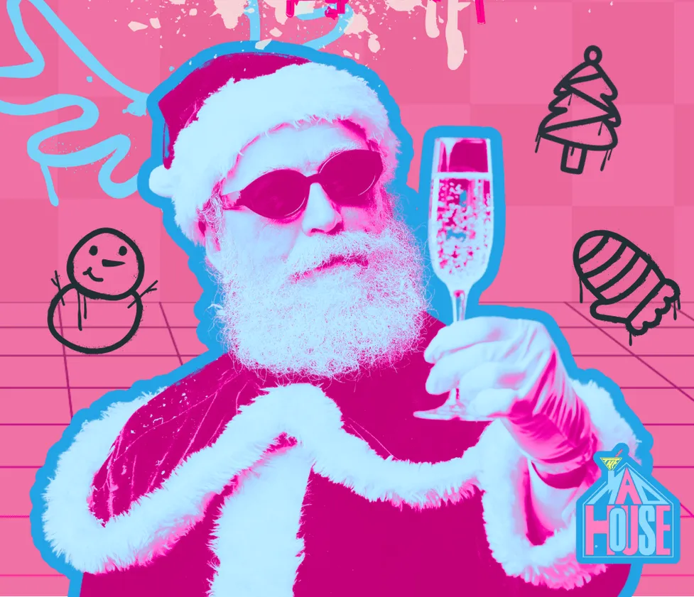 the mad house newcastle christmas santa promo